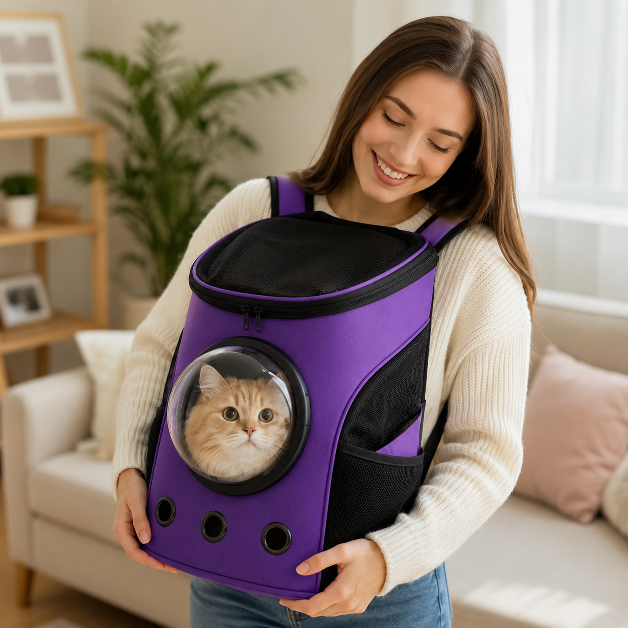 Astronaut Pet Carrier Backpack – Space Capsule Travel Bag